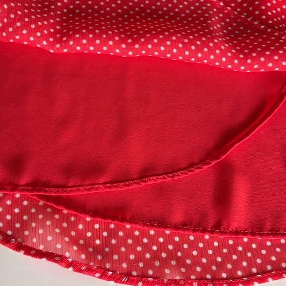S Three Eighty Two Red/White Polka Dot Top - Picture 5 of 7